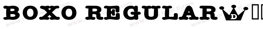 Boxo Regular字体转换